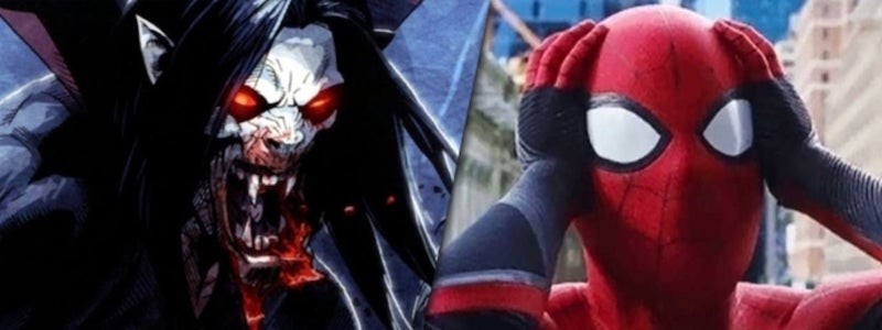 Человек-паук на слитом кадре фильма «Морбиус»