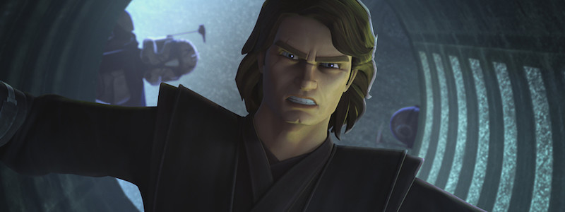 Энакин против дроидов в новом отрывке «Звездных войн: Войны клонов»