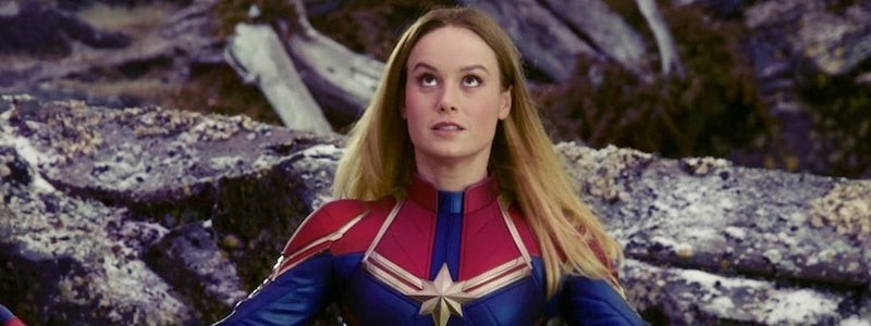 Фото. Бри Ларсон впервые надела костюм Капитана Марвел