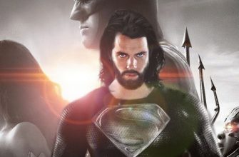 Супермен в черном костюме в новой сцене фильма «Лига справедливости»