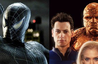 Человек-паук Тоби Магуайера встретился с Фантастической четверкой на этом кадре